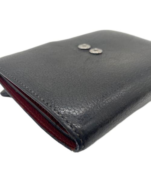 LOEWE（ロエベ）LOEWE (ロエベ) 2つ折り財布 ブラック×レッドの古着・服飾アイテム