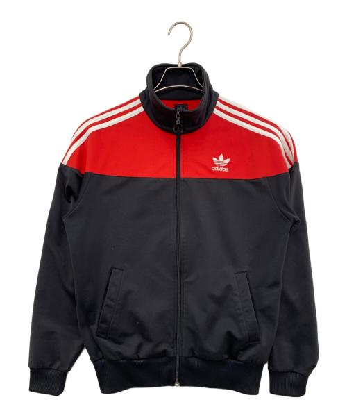 adidas Originals（アディダスオリジナル）adidas Originals (アディダスオリジナル) トラックジャケット ブラック×レッド サイズ:Ｌの古着・服飾アイテム