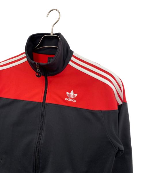 adidas Originals（アディダスオリジナル）adidas Originals (アディダスオリジナル) トラックジャケット ブラック×レッド サイズ:Ｌの古着・服飾アイテム