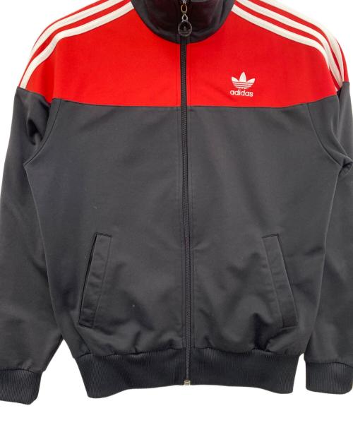 adidas Originals（アディダスオリジナル）adidas Originals (アディダスオリジナル) トラックジャケット ブラック×レッド サイズ:Ｌの古着・服飾アイテム