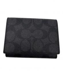 COACH（コーチ）の古着「コンパクトウォレット」｜ブラック