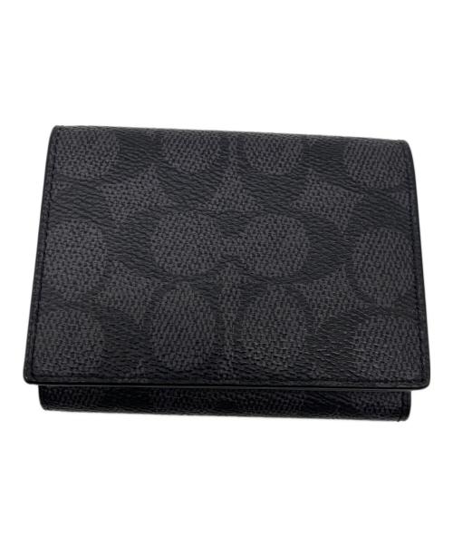 COACH（コーチ）COACH (コーチ) コンパクトウォレット ブラック サイズ:表記無しの古着・服飾アイテム