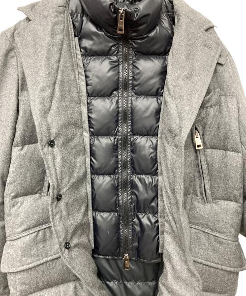 HETREGO（エトレゴ）HETREGO (エトレゴ) ダウンジャケット グレー サイズ:46の古着・服飾アイテム