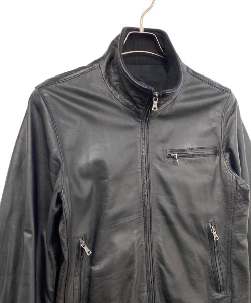 HOUSE OF BLUES（ハウスオブブルース）HOUSE OF BLUES (ハウスオブブルース) ラムレザージャケット ブラック サイズ:4（XL）の古着・服飾アイテム