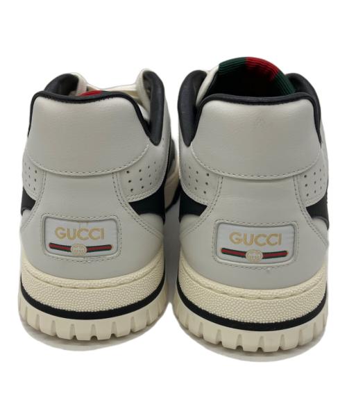 GUCCI（グッチ）GUCCI (グッチ) ローカットスニーカー ホワイト×ブラック サイズ:10 1/2の古着・服飾アイテム