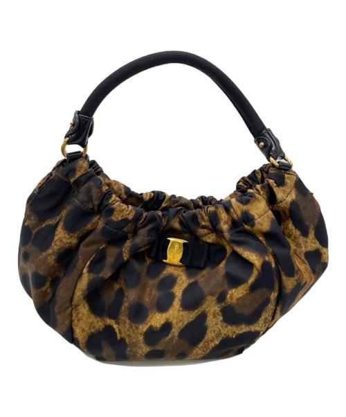 Salvatore Ferragamo（サルヴァトーレ フェラガモ）Salvatore Ferragamo (サルヴァトーレ フェラガモ) ハンドバッグ ブラウン×ブラック サイズ:表記無しの古着・服飾アイテム