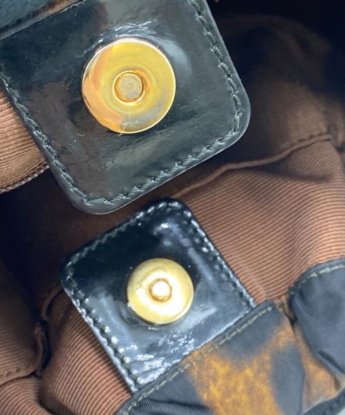 Salvatore Ferragamo（サルヴァトーレ フェラガモ）Salvatore Ferragamo (サルヴァトーレ フェラガモ) ハンドバッグ ブラウン×ブラック サイズ:表記無しの古着・服飾アイテム