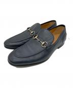 GUCCIグッチ）の古着「ビットローファー」｜ネイビー