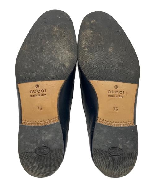 GUCCI（グッチ）GUCCI (グッチ) ビットローファー ネイビー サイズ:25cmの古着・服飾アイテム