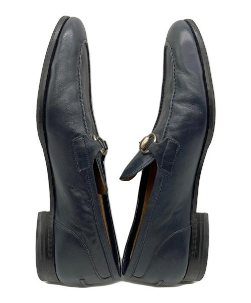 GUCCI（グッチ）GUCCI (グッチ) ビットローファー ネイビー サイズ:25cmの古着・服飾アイテム
