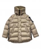 PEUTEREYピューテリー）の古着「ファー付きダウンジャケット」｜ベージュ