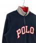 POLO RALPH LAUREN (ポロ・ラルフローレン) フリースロゴハーフジップスウェット ネイビー×グレー サイズ:Ｍ：7000円