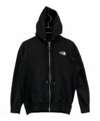 THE NORTH FACEザ ノース フェイス）の古着「スクエアロゴフルジップパーカー」｜ブラック