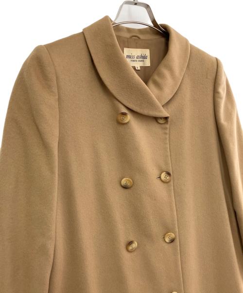 miss ashida（ミス アシダ）miss ashida (ミス アシダ) カシミヤコート ベージュ サイズ:FREEの古着・服飾アイテム