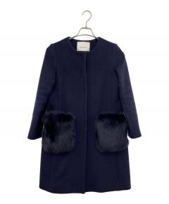 中古・古着通販】ANAYI (アナイ) ウール切り替えダウンショートコート