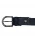 Salvatore Ferragamo (サルヴァトーレ フェラガモ) レザーベルト ブラック×シルバー：7000円