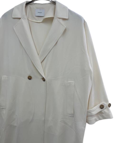 MANOF（マノフ）MANOF (マノフ) コート アイボリー サイズ:Sの古着・服飾アイテム