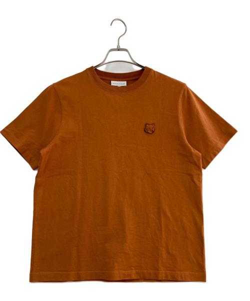 maison kitsune（メゾンキツネ）maison kitsune (メゾンキツネ) 半袖カットソー ブラウン サイズ:XSの古着・服飾アイテム