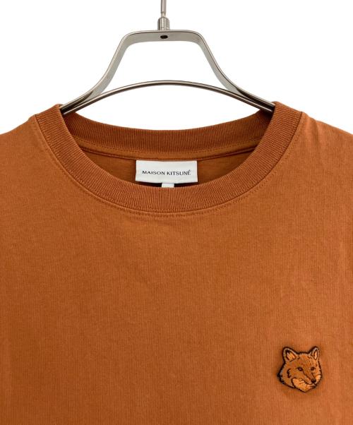 maison kitsune（メゾンキツネ）maison kitsune (メゾンキツネ) 半袖カットソー ブラウン サイズ:XSの古着・服飾アイテム