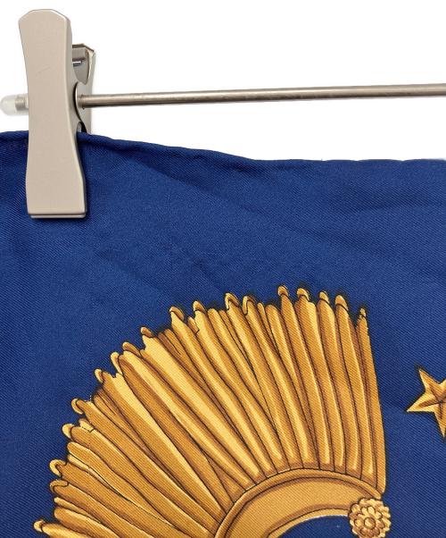 HERMES（エルメス）HERMES (エルメス) シルクスカーフ ブルーの古着・服飾アイテム