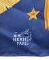 中古・古着 HERMES (エルメス) シルクスカーフ ブルー：10000円