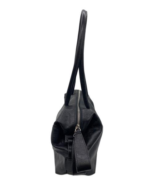 ear PAPILLONNER（イアパピヨネ）ear PAPILLONNER (イアパピヨネ) ロングハンドルボストンバッグ ブラックの古着・服飾アイテム