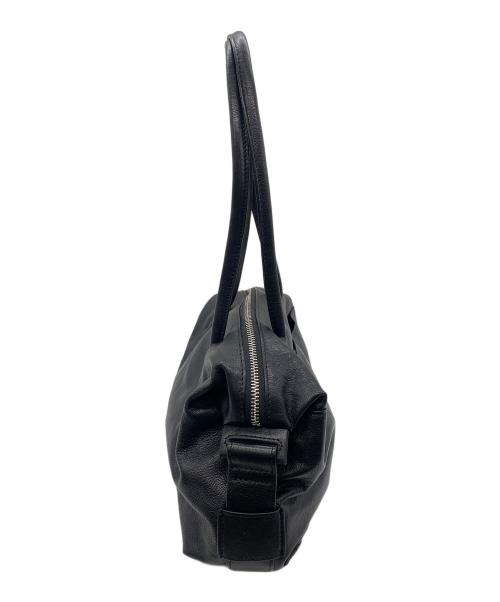 ear PAPILLONNER（イアパピヨネ）ear PAPILLONNER (イアパピヨネ) ロングハンドルボストンバッグ ブラックの古着・服飾アイテム