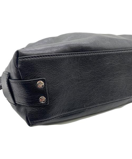 ear PAPILLONNER（イアパピヨネ）ear PAPILLONNER (イアパピヨネ) ロングハンドルボストンバッグ ブラックの古着・服飾アイテム