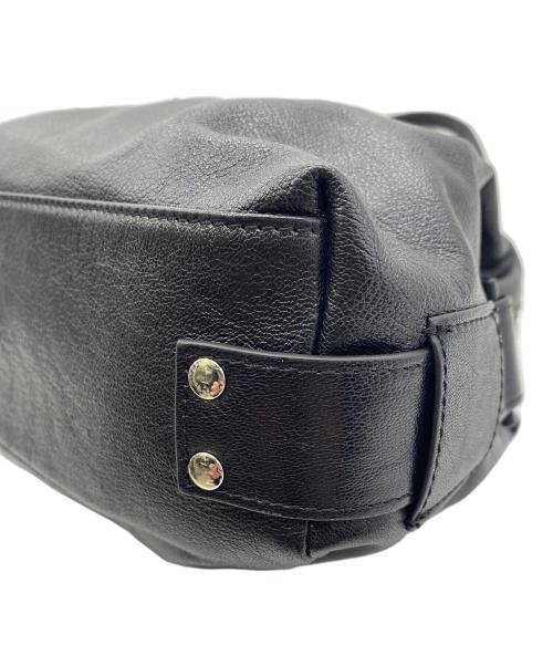 ear PAPILLONNER（イアパピヨネ）ear PAPILLONNER (イアパピヨネ) ロングハンドルボストンバッグ ブラックの古着・服飾アイテム