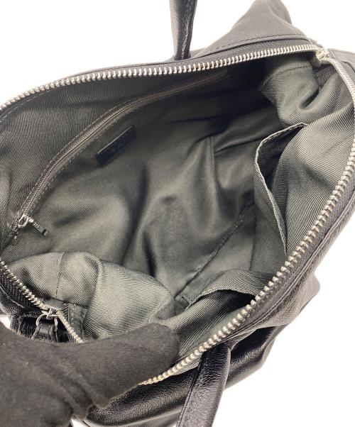 ear PAPILLONNER（イアパピヨネ）ear PAPILLONNER (イアパピヨネ) ロングハンドルボストンバッグ ブラックの古着・服飾アイテム