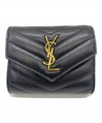 Saint Laurent Parisサンローランパリ）の古着「3つ折り財布」｜ブラック