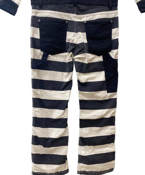 VANSON（バンソン）VANSON (バンソン) つなぎ ブラック×アイボリー サイズ:Mの古着・服飾アイテム