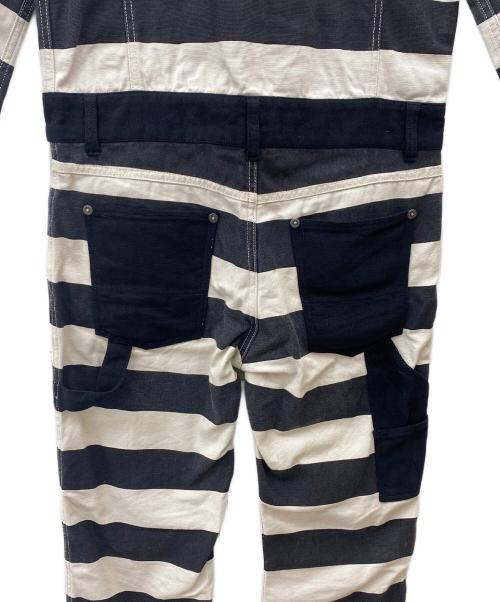 VANSON（バンソン）VANSON (バンソン) つなぎ ブラック×アイボリー サイズ:Mの古着・服飾アイテム