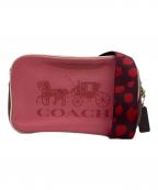 COACHコーチ）の古着「ショルダーバッグ」｜ピンク×レッド