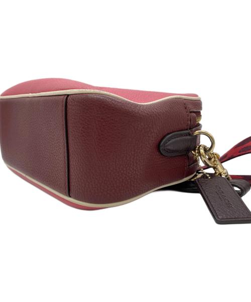 COACH（コーチ）COACH (コーチ) ショルダーバッグ ピンク×レッドの古着・服飾アイテム