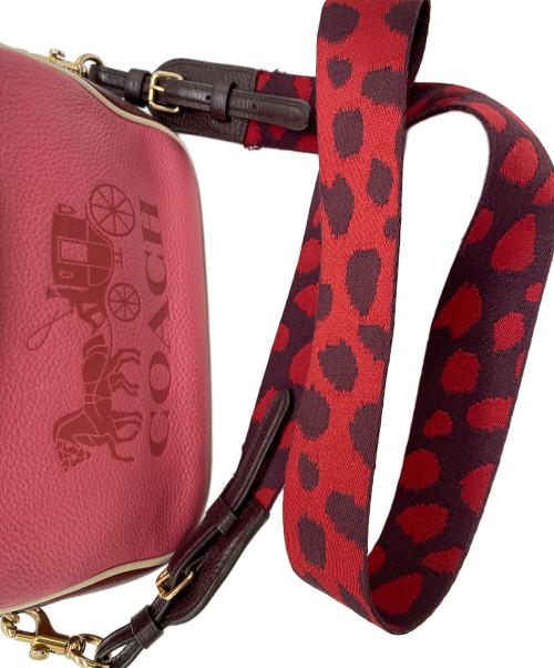 COACH（コーチ）COACH (コーチ) ショルダーバッグ ピンク×レッドの古着・服飾アイテム