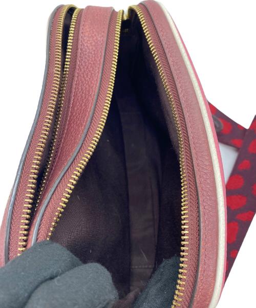 COACH（コーチ）COACH (コーチ) ショルダーバッグ ピンク×レッドの古着・服飾アイテム