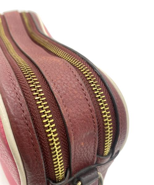 COACH（コーチ）COACH (コーチ) ショルダーバッグ ピンク×レッドの古着・服飾アイテム