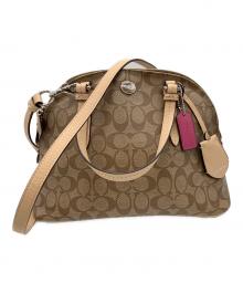 COACH（コーチ）の古着「2WAYハンドバッグ」｜ベージュ