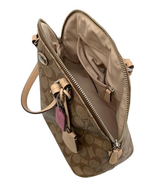 COACH（コーチ）COACH (コーチ) 2WAYハンドバッグ ベージュの古着・服飾アイテム