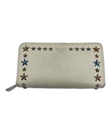 JIMMY CHOO（ジミーチュウ）の古着「ラウンドファスナー財布」｜アイボリー