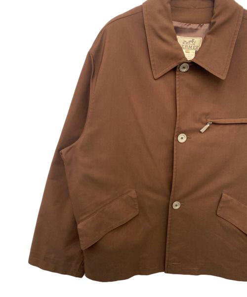HERMES（エルメス）HERMES (エルメス) シャツジャケット ブラウン サイズ:50の古着・服飾アイテム
