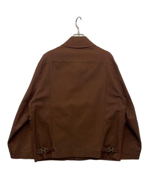 HERMES（エルメス）HERMES (エルメス) シャツジャケット ブラウン サイズ:50の古着・服飾アイテム