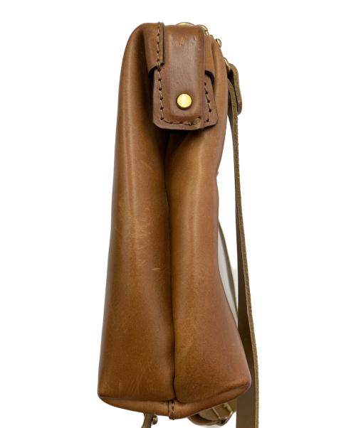Herz（ヘルツ）Herz (ヘルツ) ソフトダレスバッグ ブラウンの古着・服飾アイテム