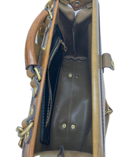 Herz（ヘルツ）Herz (ヘルツ) ソフトダレスバッグ ブラウンの古着・服飾アイテム