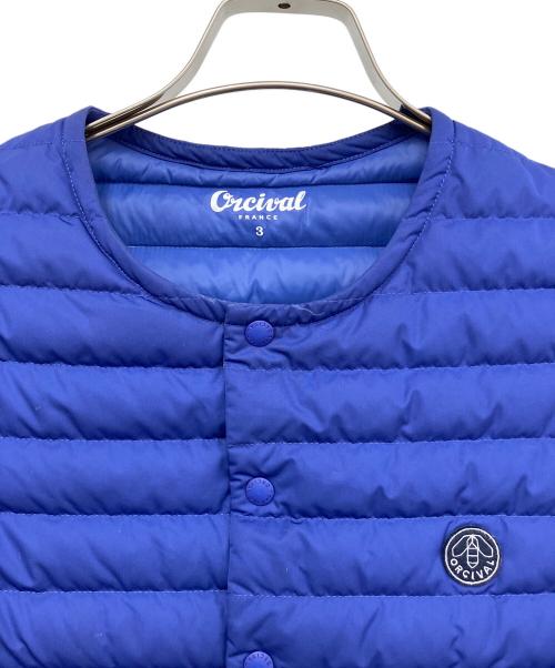 ORCIVAL（オーシバル）ORCIVAL (オーシバル) ダウンベスト ブルー サイズ:3の古着・服飾アイテム