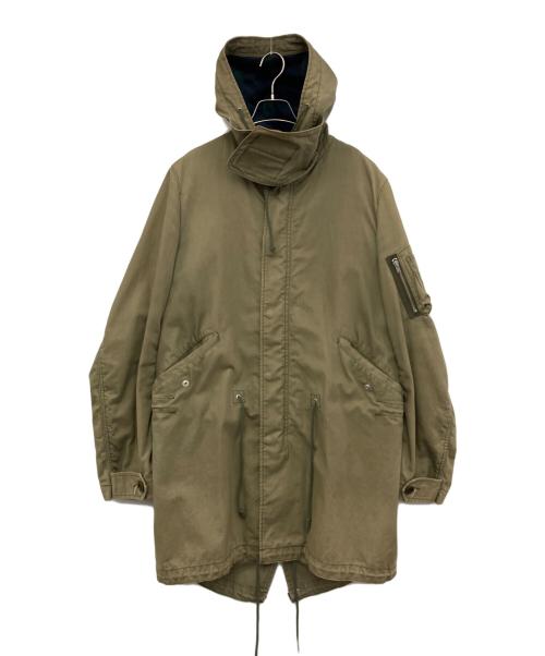 COMME des GARCONS HOMME（コムデギャルソン オム）COMME des GARCONS HOMME (コムデギャルソン オム) フーデッドジャケット オリーブ サイズ:Lの古着・服飾アイテム