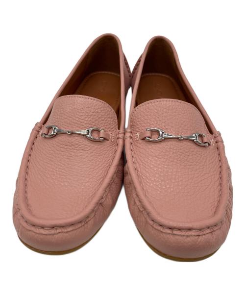 COACH（コーチ）COACH (コーチ) ローファー ピンク サイズ:24.5の古着・服飾アイテム