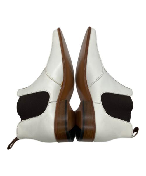 BURBERRY BLACK LABEL（バーバリーブラックレーベル）BURBERRY BLACK LABEL (バーバリーブラックレーベル) サイドゴアブーツ ホワイト サイズ:26㎝の古着・服飾アイテム