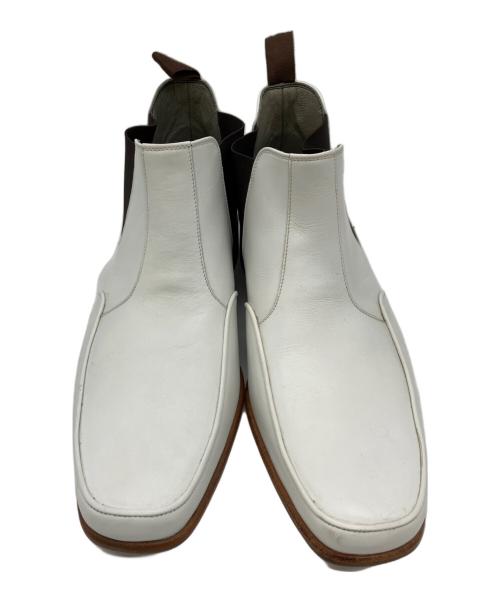 BURBERRY BLACK LABEL（バーバリーブラックレーベル）BURBERRY BLACK LABEL (バーバリーブラックレーベル) サイドゴアブーツ ホワイト サイズ:26㎝の古着・服飾アイテム